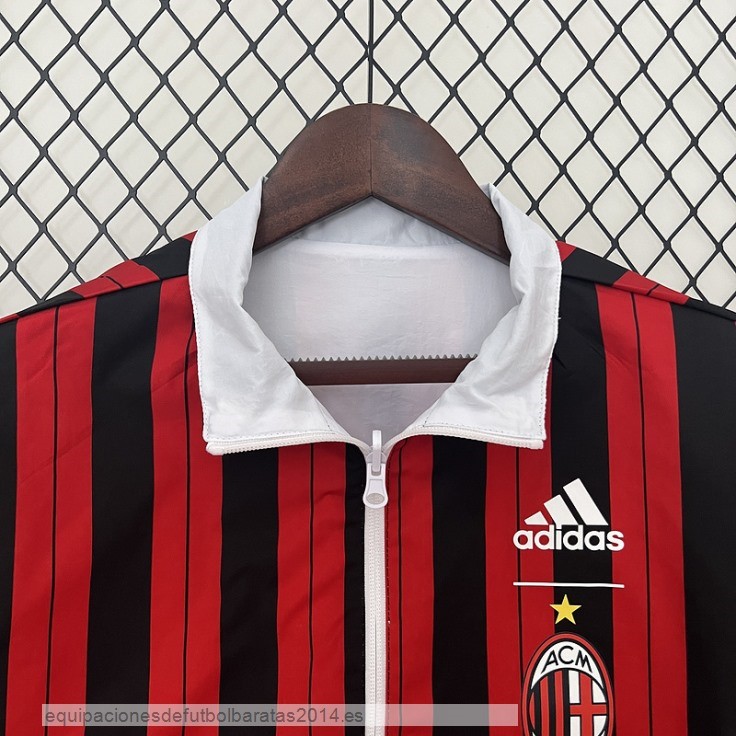 Nuevo Rompevientos AC Milan 24/25 Blanco Rojo Baratas